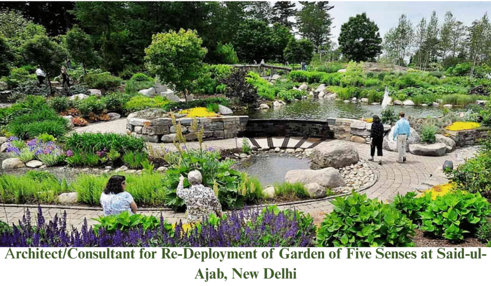 ArchitectConsultant for Re-Deployment of Garden of Five Senses at Said-ul-Ajab, New Delhi (3)